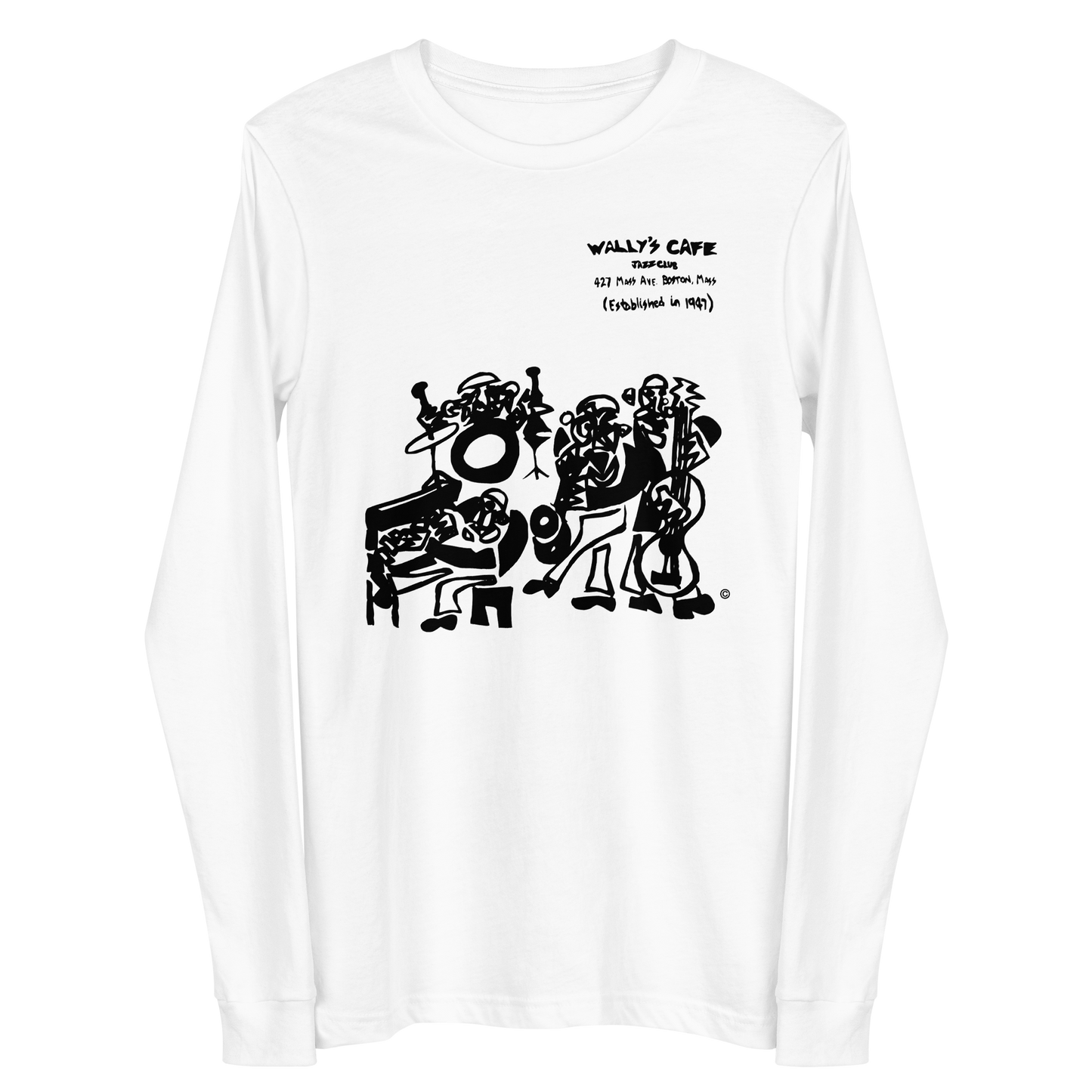 Wally's Cafe Jazz Club Long Sleeve Shirt